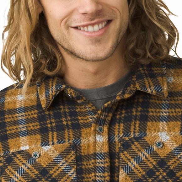 Prana Everton Flannel Shirt Jacket - Men's Medium - Picture 2 of 8